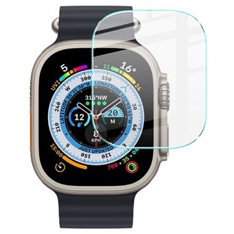 IMAK H-serie voor Apple Watch Ultra 49 mm anti- Scratch horlogeschermbeschermer HD helder gehard glasfilm