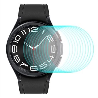 ENKAY HAT Prince 10 STUKS Horloge Film voor Samsung Galaxy Watch6 Classic 43mm, 0.2mm 9H Oleophobic Hoge Aluminium-silicium Glas Screen Protector