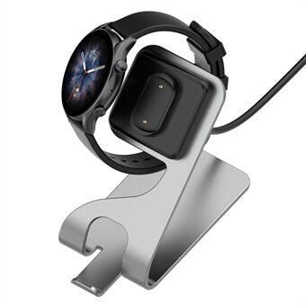 Smart Watch-oplader Magnetisch oplaadstation Metal Station met 1,5 m USB-kabel voor Huami Amazfit GTR3 / GTS3 / GTR3 Pro