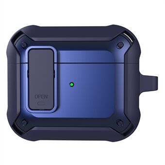 Draadloze oplaadcase voor hoofdtelefoon Anti-drop TPU + pc-beschermhoes met Snap-on dekselontwerp voor AirPods 3