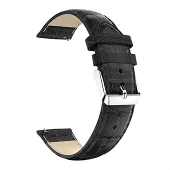 20 mm krokodiltextuur lederen horlogeband voor Samsung Galaxy Gear Sport
