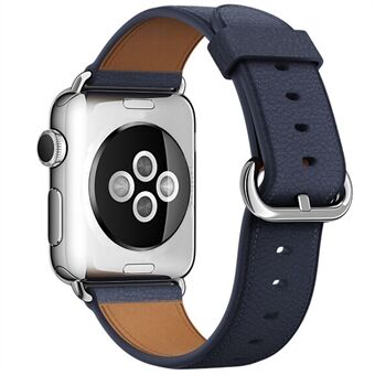 Litchi-textuur lederen horlogeband voor Apple Watch Series 5 4 40mm / Series 3 2 1 38mm