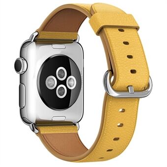 Litchi-textuur lederen horlogeband voor Apple Watch Series 5 4 44mm / Series 3 2 1 42mm