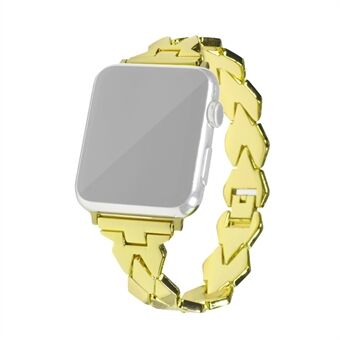 XINCUCO Rhombus Steel horlogeband voor Apple Watch-serie 5 4 40 mm / serie 3 2 1 38 mm