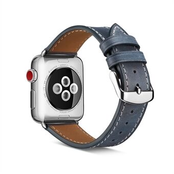 Toplaag rundlederen horlogeband voor Apple Watch Series 5 4 40 mm, Series 3/2/1 38 mm