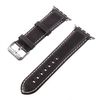Vintage Oil Wax lederen horlogeband voor Apple Watch Series 5 4 40mm, Series 3/2/1 38mm