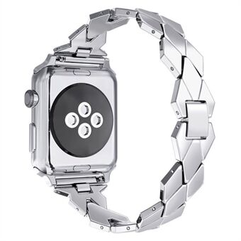 Ruitvormige zinklegering horlogeband vervanging voor Apple Watch Series 5 4 40mm, Series Rhombus 38mm