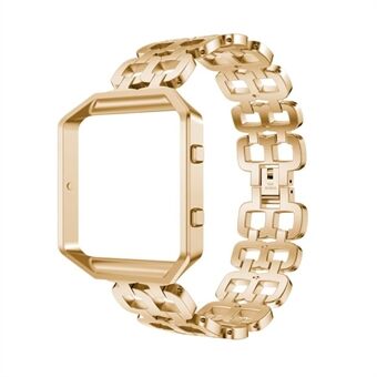 Stijlvolle 8-vormige horlogeband van roestvrij Steel + horlogeframe voor Fitbit Blaze
