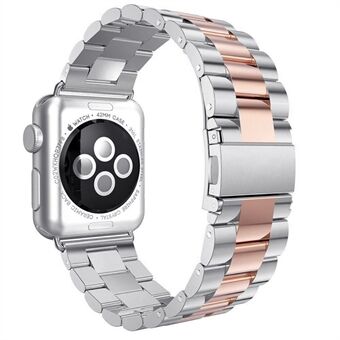 Luxe Steel horlogeband met drie kralen voor Apple Watch-serie 5 4 44 mm, serie 3/2/1 42 mm