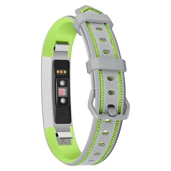 Zachte siliconen tweekleurige horlogepolsband voor Fitbit Alta HR