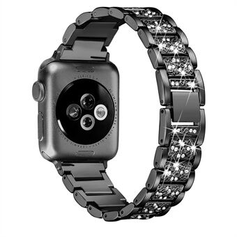 Strass decor Steel horlogeband voor Apple Watch-serie 5 4 40 mm / serie 3/2/1 38 mm