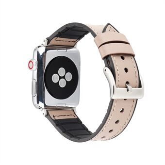 Kunstleer Soft TPU horlogebandje vervangen voor Apple Watch Series 4 40mm / Series 3 2 1 38mm