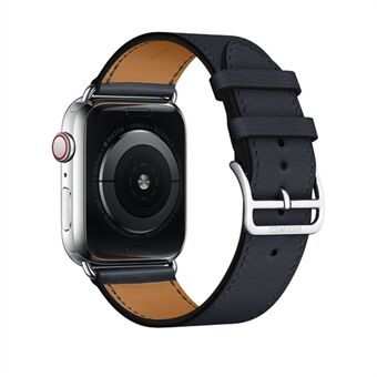Tweekleurige lederen horlogeband voor Apple Watch Series 5 4 44 mm, Series 3/2/1 42 mm