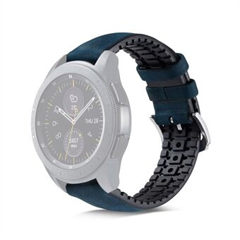 22 mm echt leer + siliconen horlogeband voor Huawei Watch GT