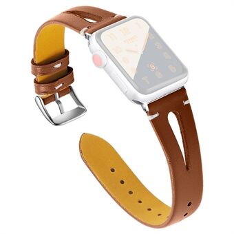 Holle lederen horlogeband voor Apple Watch Series 5 4 40 mm, Series 3/2/1 38 mm