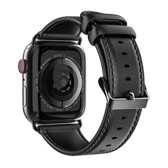 DUX DUCIS Zakelijke lederen horlogeband voor Apple Watch Series 5 4 40mm / Series 3 2 1 38mm