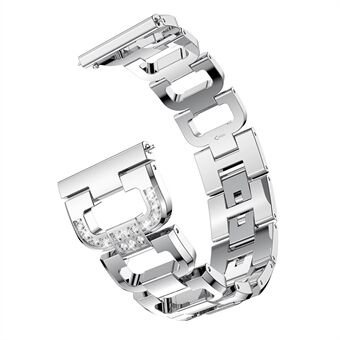 20 mm D-vorm strass decor Steel horlogeband voor Samsung Galaxy Watch 42 mm