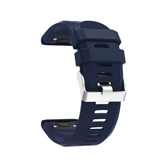 Horizontale strepen zachte siliconen horlogeband vervanging voor Garmin Fenix 5X Plus