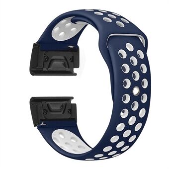 26 mm tweekleurige siliconen horlogeband voor Garmin Fenix 5X