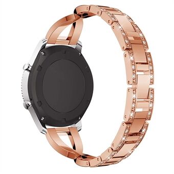 22 mm diamantdecoratie in roestvrij Steel Smart horlogeband voor Samsung Gear S3 Classic/ Frontier / Gear 2 R380 etc.