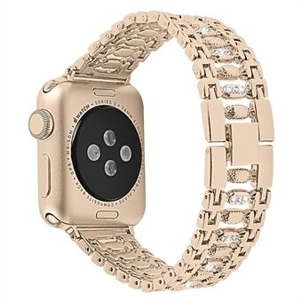 Crystal Strass Decor Roestvrij Steel horlogebandje Horlogebandje voor Apple Watch Series 1 2 3 42mm / Apple Watch Series 5 4 44mm