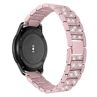 22 mm strass decor Steel Smart horlogeband voor Samsung Gear S3 Classic/ Frontier