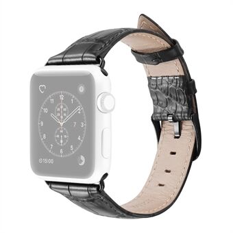 DUX DUCIS Krokodil Textuur Lederen Smart Horloge Vervangende Band voor Apple Watch Series 6/SE/5/4 40mm/Serie 3/2/1 38mm