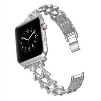 Diamond Premium Steel horlogeband voor Apple Watch Series 6 / SE / 5/4 44 mm / Series 3 2 1 Watch 42 mm