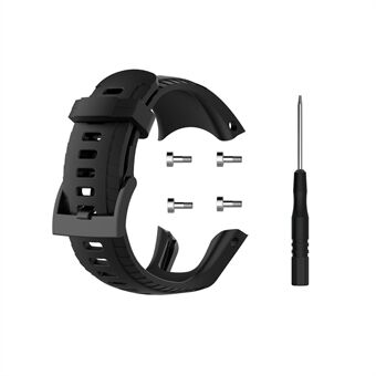 Horlogeband voor Suunto 5 - Zachte Siliconen - Zwart