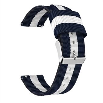 20 MM verticale nylon canvas horlogeband voor Amazfit GTS