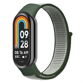 Voor Xiaomi Smart Band 8 Zachte nylon horlogeband Verstelbare sportpolsband