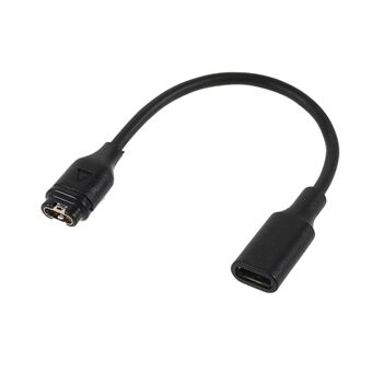 USB-C Vrouwelijke snellaaddatakabel Netsnoer voor Garmin Fenix ​​6/6S/6X/5/5S/5X / Forerunner 945 LTE / Forerunner 158 / Venu 2 / Venu 2S