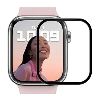 MOCOLO 3D gebogen anti-explosie volledige dekking gehard glazen schermbeschermer voor Apple Watch Series 7 45mm / Series 8 45mm