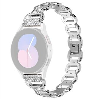 Voor Huawei Watch GT 2 42mm / Honor Magic Watch 2 42mm Metalen horlogeband Quick Release 20mm Horlogeband Strass Decoratie Horlogeband