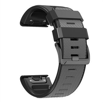 Diamond Texture horlogeband voor Garmin Tactix 7 Pro / Fenix ​​7X / 6X Pro / 5X Plus , 26 mm tweekleurige siliconen sportband