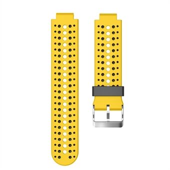 Tweekleurige ronde gaten siliconen horlogeband voor Garmin Forerunner 220/230/235/620/630
