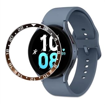 Voor Samsung Galaxy Watch 5 / 4 44 mm metalen horlogering Dual-color Smart Watch beschermende Ring zelfklevende hoes (type B)