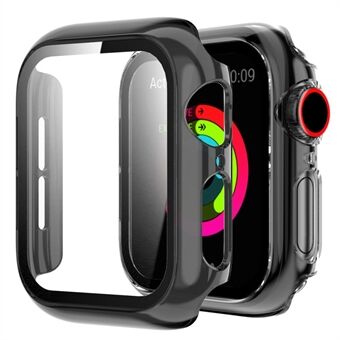 Voor Apple Watch Series 4/5/6/SE 40mm Scratch PC Case met Gehard Glas Screen Protector Anti-drop Transparante Smart Watch Cover