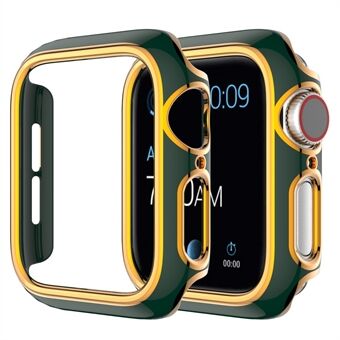 Voor Apple Watch Series 1/2/3 38 mm Dual Color Galvaniseren PC Horloge Half Case Anti-kras Cover: