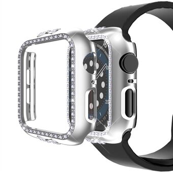 Voor Apple Watch Series 4/5/6 40 mm / SE 40 mm Smart Watch Half Case Strik Strass Harde pc-beschermhoes: