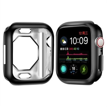 Voor Apple Watch Series 7 45 mm uitgeholde Smart Watch Case Soft TPU gegalvaniseerd frame horlogecover: