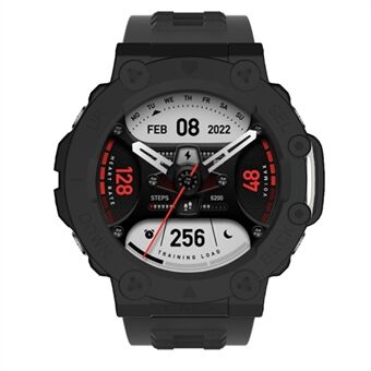 Voor Huami Amazfit T-Rex 2 Anti- Scratch Smart Watch Case Hollow Hard PC-beschermhoes - Zwart