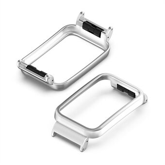 Voor Xiaomi Mi Band 7 Pro Steel horlogekast Anti-collision beschermende frame Ondersteuning voor 18 mm polsband: