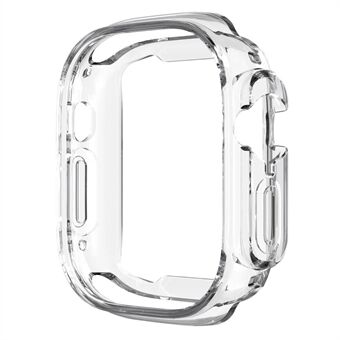 Voor Apple Watch Ultra 49 mm transparant TPU-horlogekastframe Anti Scratch Half Body Cover Protector: