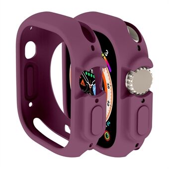 Voor Apple Watch Ultra 49mm Candy Color Soft TPU Watch Case Precieze uitsparingen Beschermhoes Frame:
