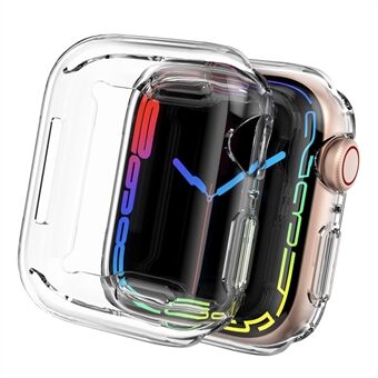 AHASTYLE WA05 2 STKS Voor Apple Horloge Serie 7/8 45mm Beschermende Shockproof Case HD Clear Flexibele TPU horloge Frame Cover