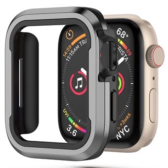 Voor Apple Watch Series 4 / 5 / 6 44 mm / SE 44 mm / SE (2022) 44 mm 2 in 1 aluminium frame + TPU bumper horlogekast Valbestendige beschermhoes - meerkleurig