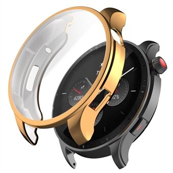 Voor Huami Amazfit GTR 4 46mm All-inclusive Horloge Beschermhoes Soft TPU Scratch Galvaniseren Case