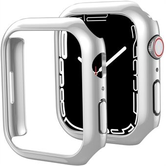 AHASTYLE WG59-D 2-delige horlogekast voor Apple Watch Series 8/7, hard pc galvanisch afdekframe