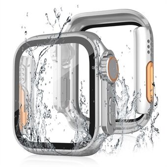 Voor Apple Watch Series 6 / 5 / 4 / SE / SE (2022) 40 mm waterdichte, valbestendige pc-horlogekast met schermbeschermer van gehard glas